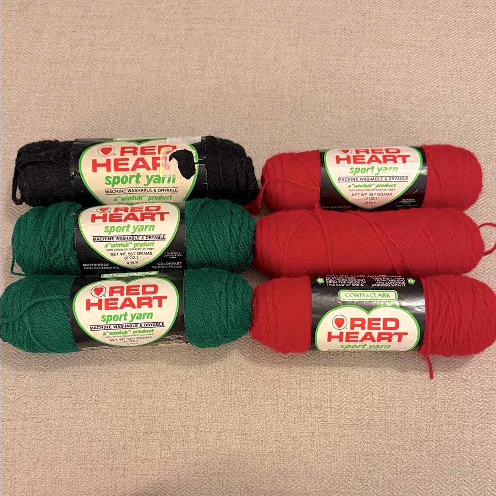 Vintage Red Heart • Sport Yarn Bundle
